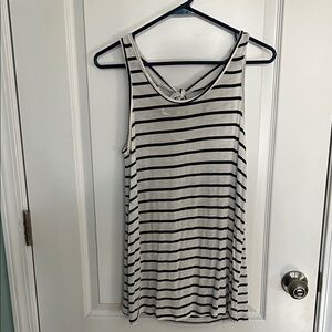 Striped Black and White Tank Top